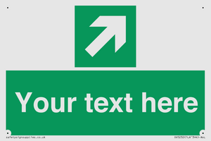 Custom Arrow Top Right Sign